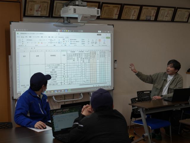 2025年2月6日ISO14001取得に向けた第2回勉強会の様子2